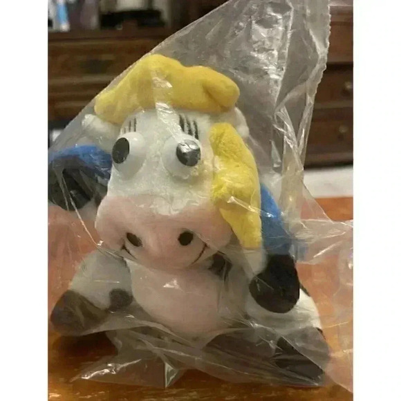 KRAFT SINGLES A DAIRY FAIRY Advertising Plush Stuffed Cow with wings New‎ in Bag - Picture 1 of 3